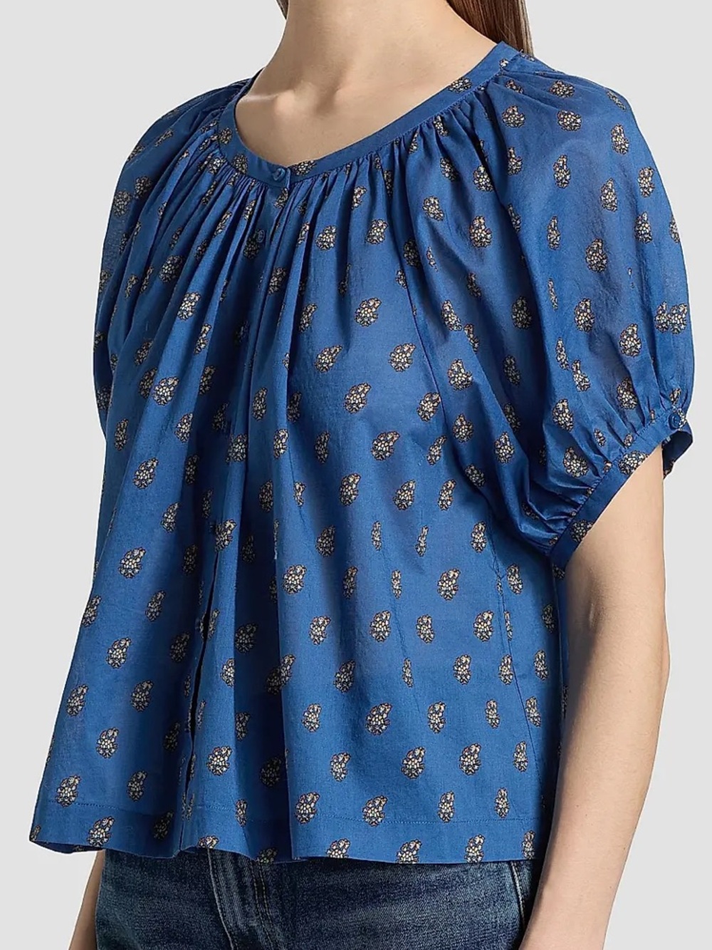 NWOT Doen June Top in Eartha Paisley Size X-Small - Picture 3 of 5